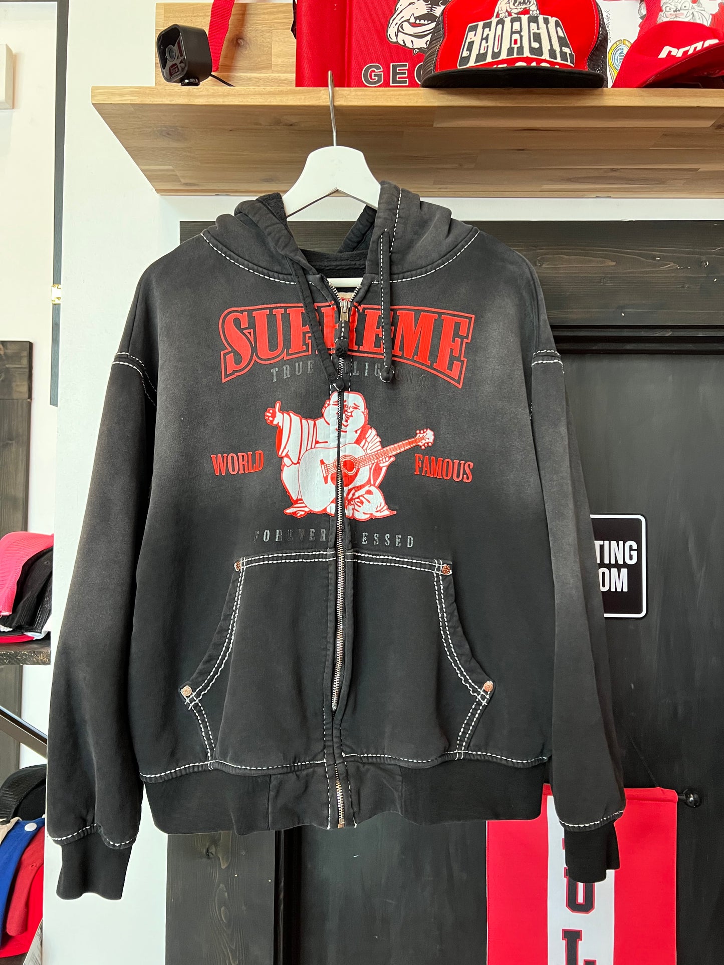 Supreme x True Religion Zip Up Hoodie(S)