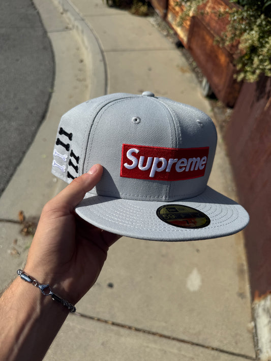 Supreme Bones Fitted Grey (7 3/4”)
