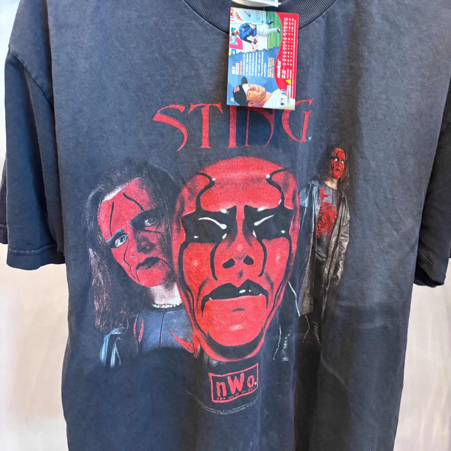 Vintage 1990s WWF STING Faded Tee (L)