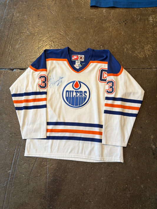 Vtg Oilers hockey jersey (XL)
