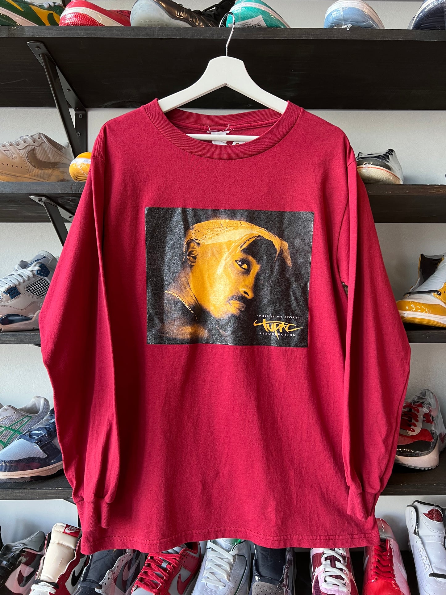 Vtg Tupac Rap Tee LS (M)