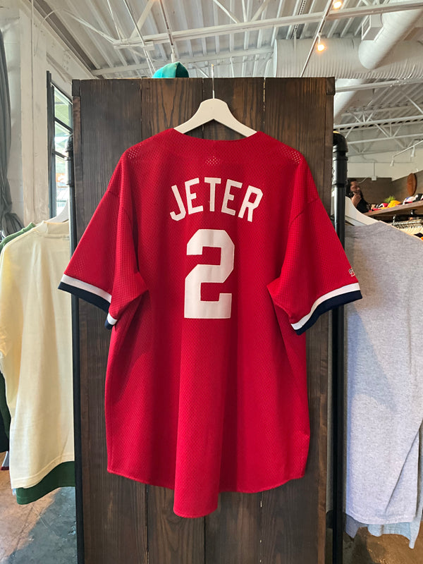 Vtg Derek Jeter Jersey (XXL) Worn