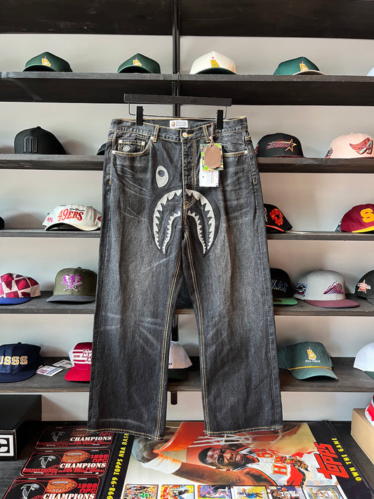 BNWT Bape Shark Selvedge Denim (36)