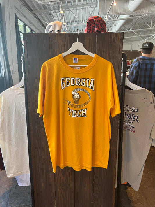 Vintage Georgia Tech Basketball Tee (XL)