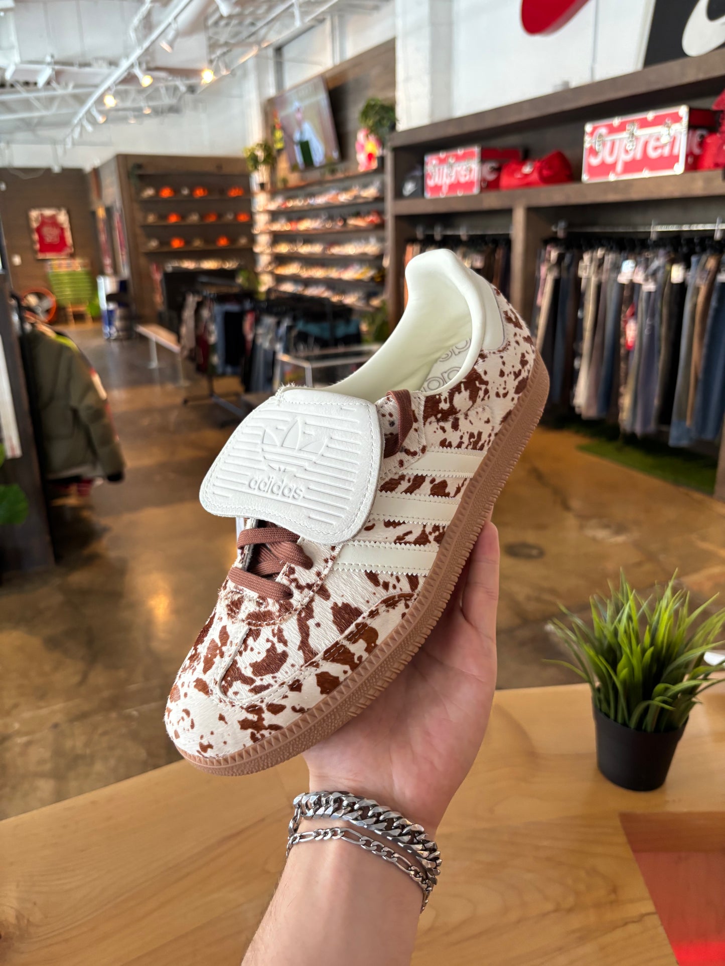 Adidas samba cow print