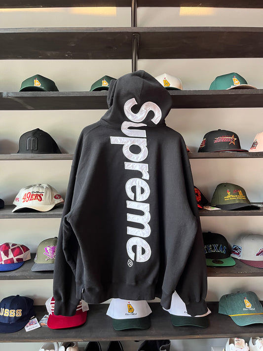 Supreme Satin Appliqué Hoodie (XL)