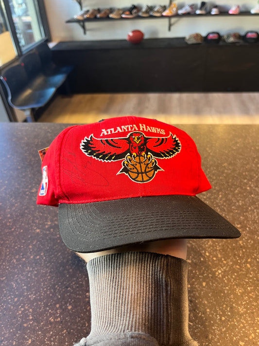 Vintage Hawks Signed Hat