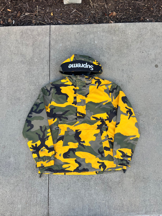Supreme Camo Half Zip Pullover Jacket (M)