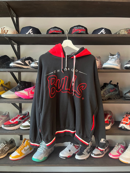 Vintage Starter Bulls Double Layered Hoodie (L)