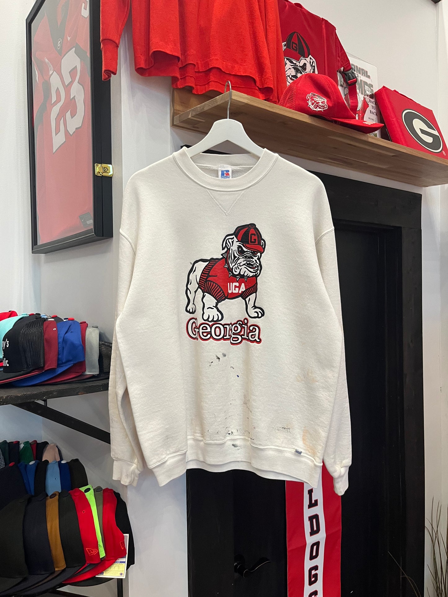 Vintage UGA Paint Splatter Crewneck (XL)
