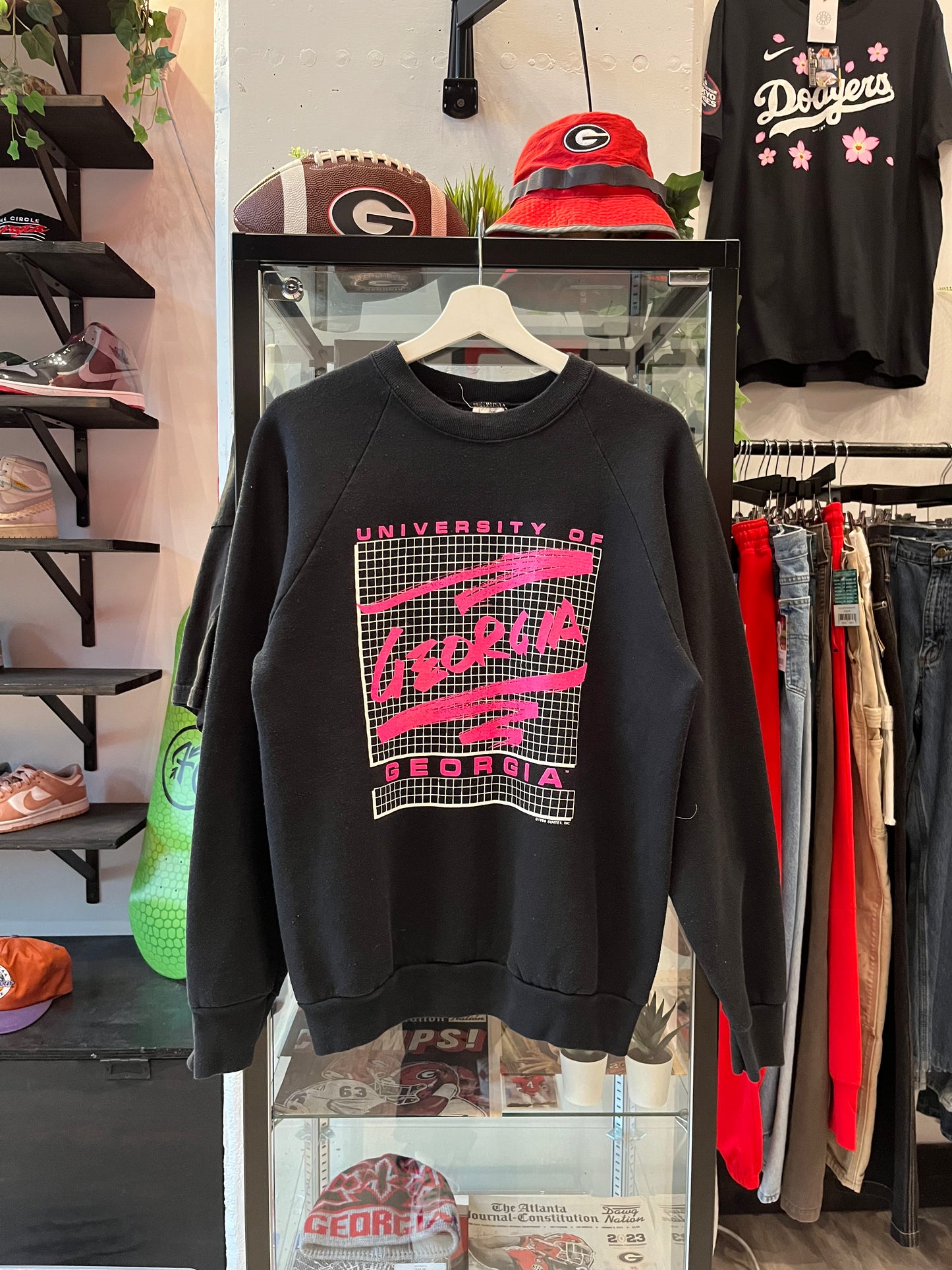 Vintage UGA Black/Pink Crewneck (L)