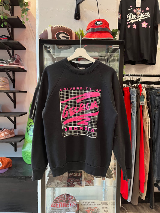 Vintage UGA Black/Pink Crewneck (L)