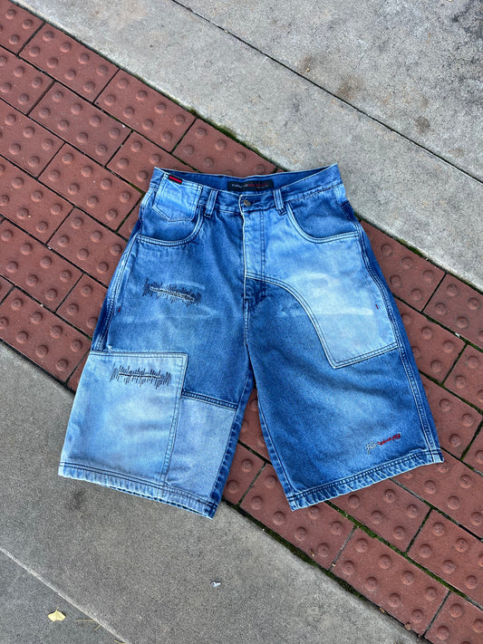 Fubu Patchwork Denim Shorts (32)