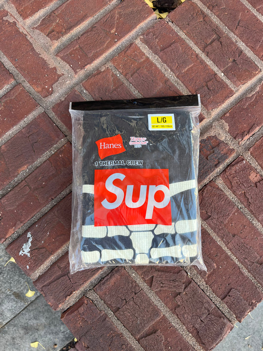 Supreme Skeleton Thermal Crew (L) Black