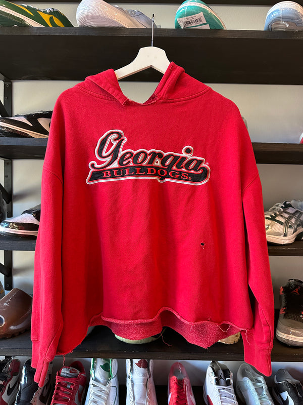 Vintage UGA Cropped Hoodie (XL)