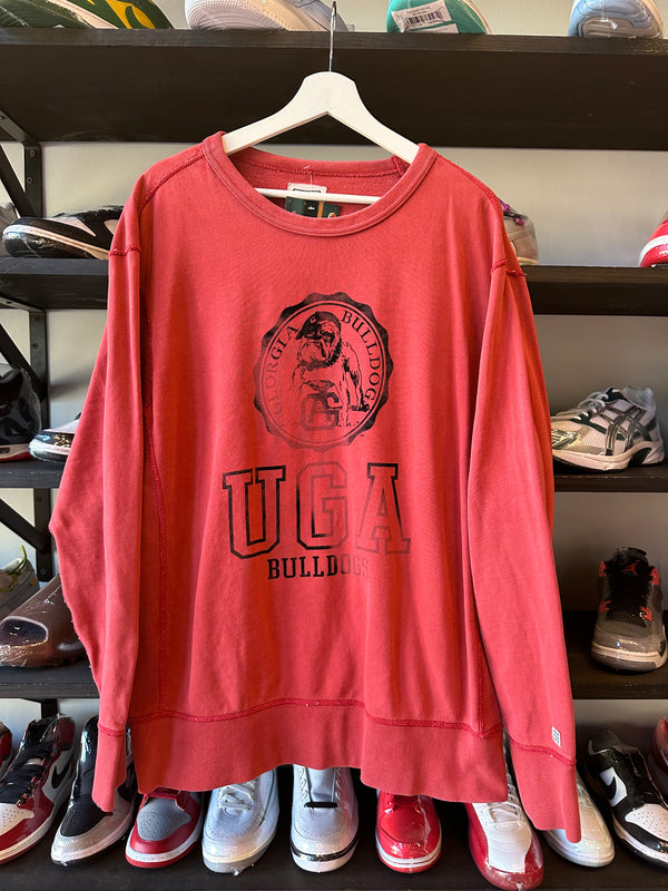 UGA Faded crewneck (L)