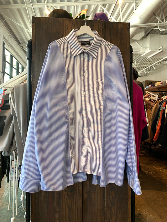 Balenciaga Striped Button Down (L) New