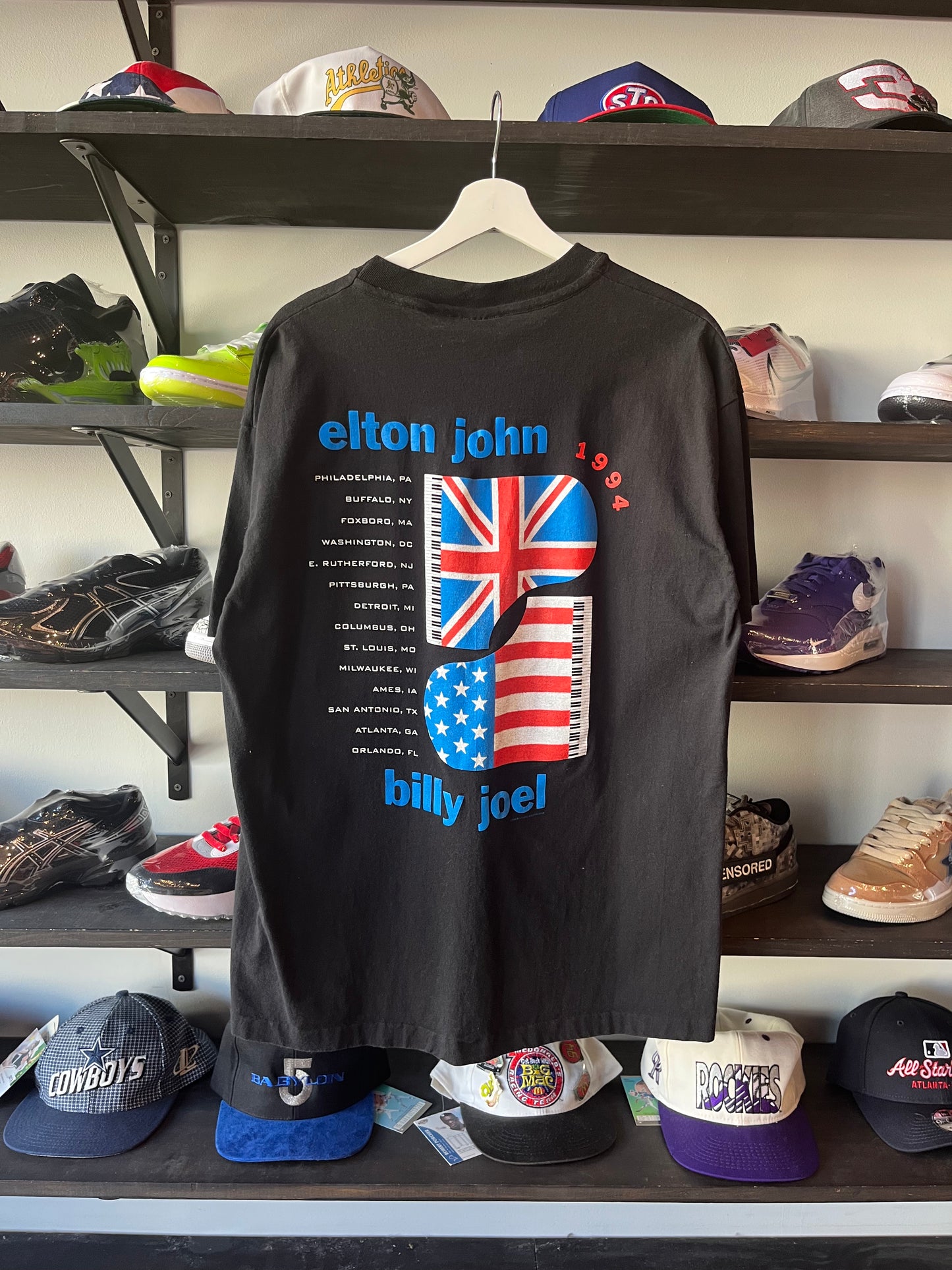 Vintage Elton John Billy Joel Tee (XL)