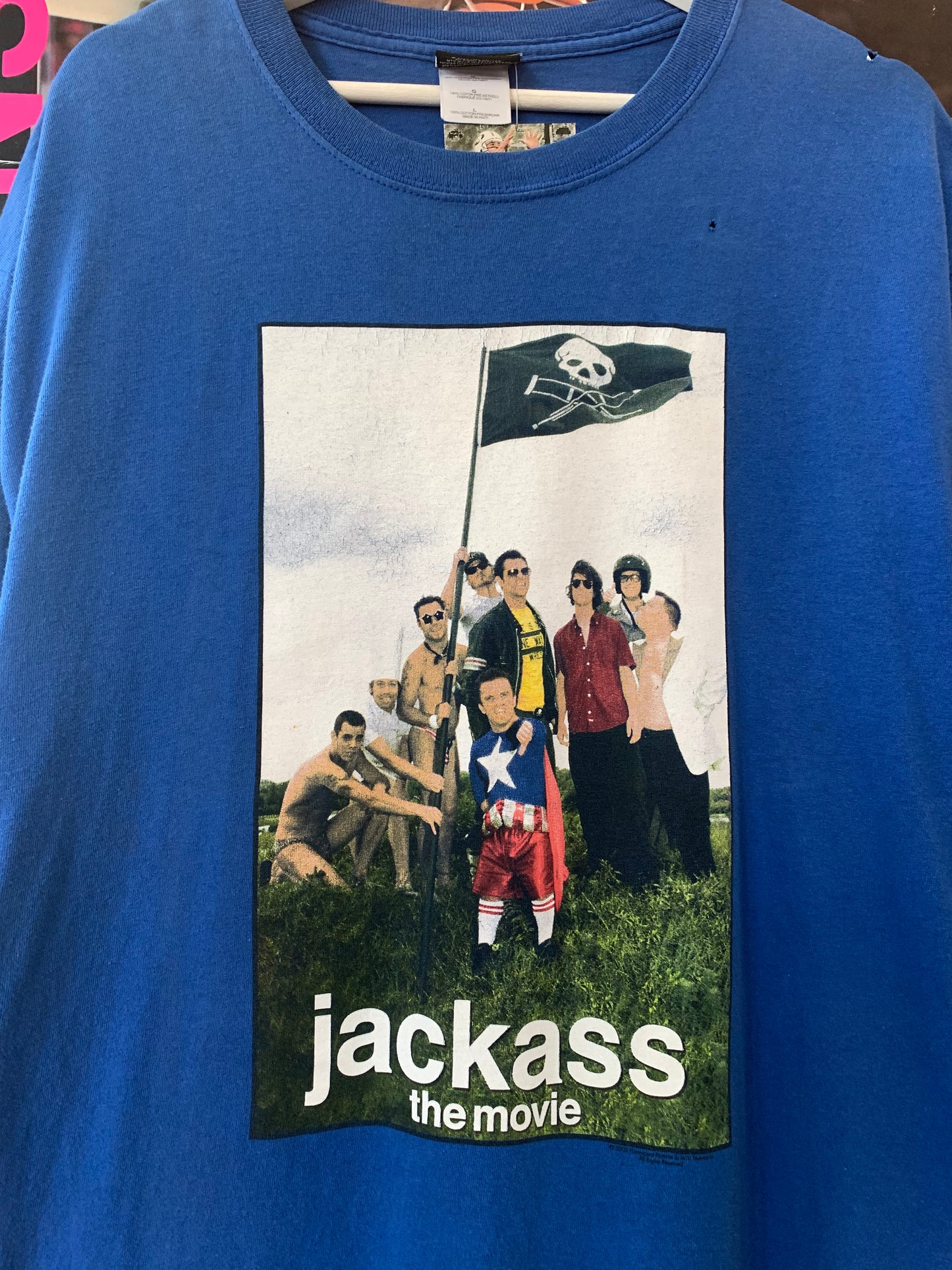Vtg Jackass The Movie Tee (L) Worn