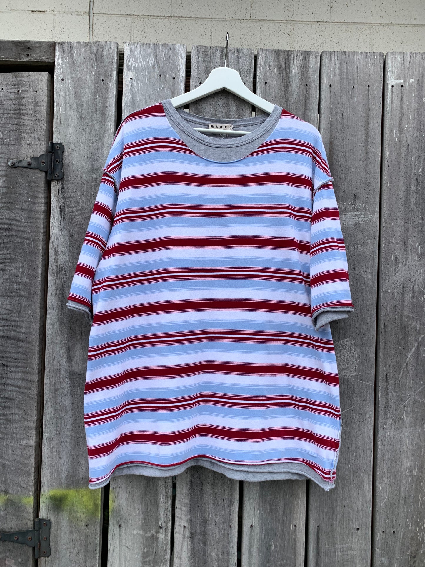 Marni Double Layer Striped Tee (XL)