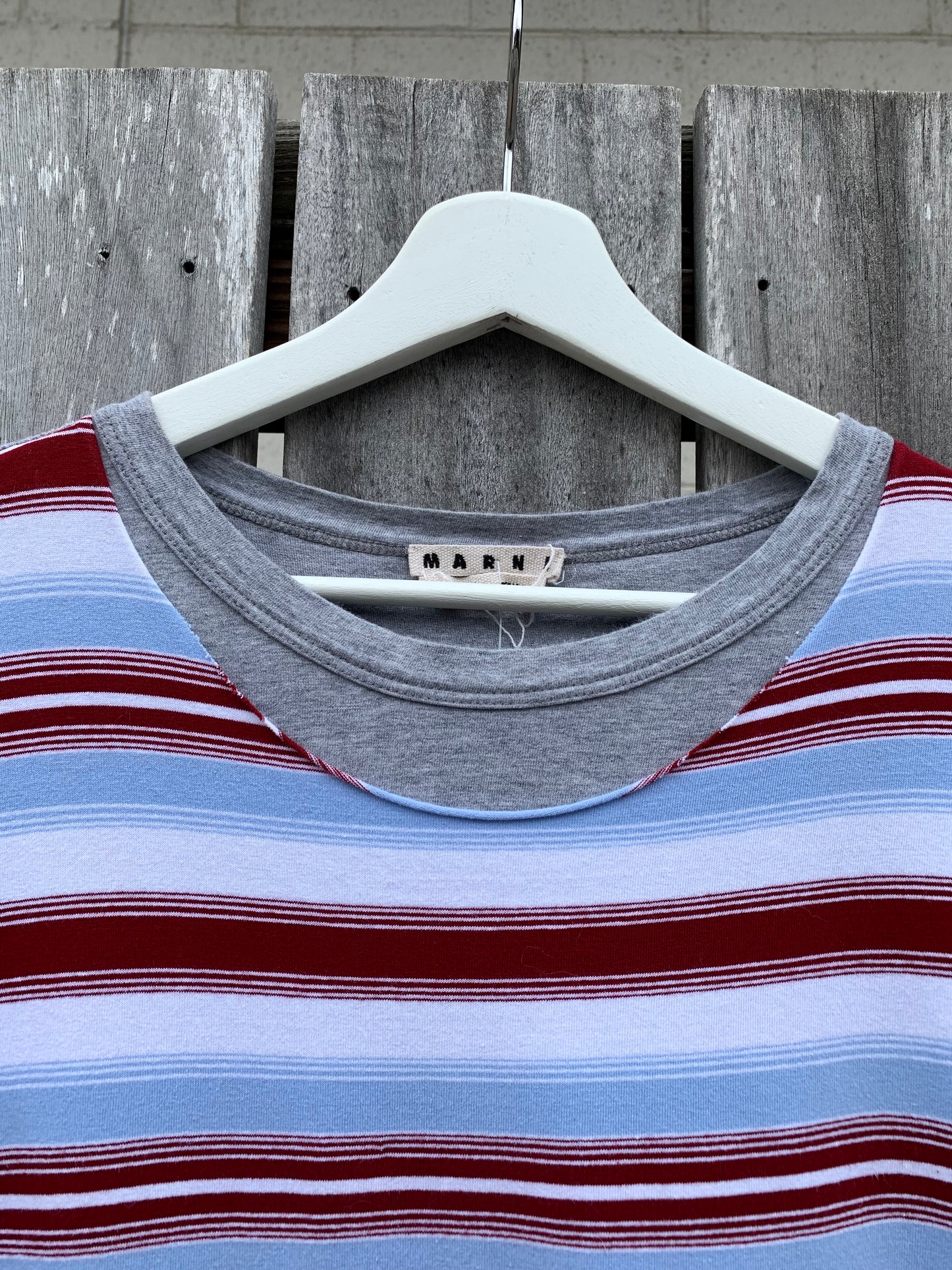 Marni Double Layer Striped Tee (XL)