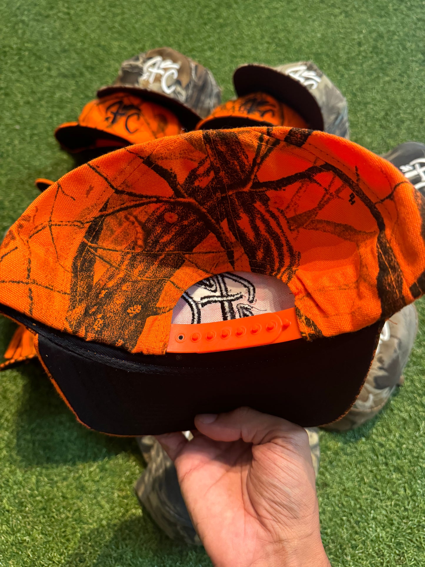 FC camo snapback orange