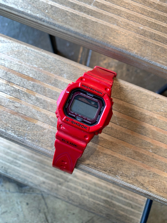 G Shock Glide Red Watch (Worn)