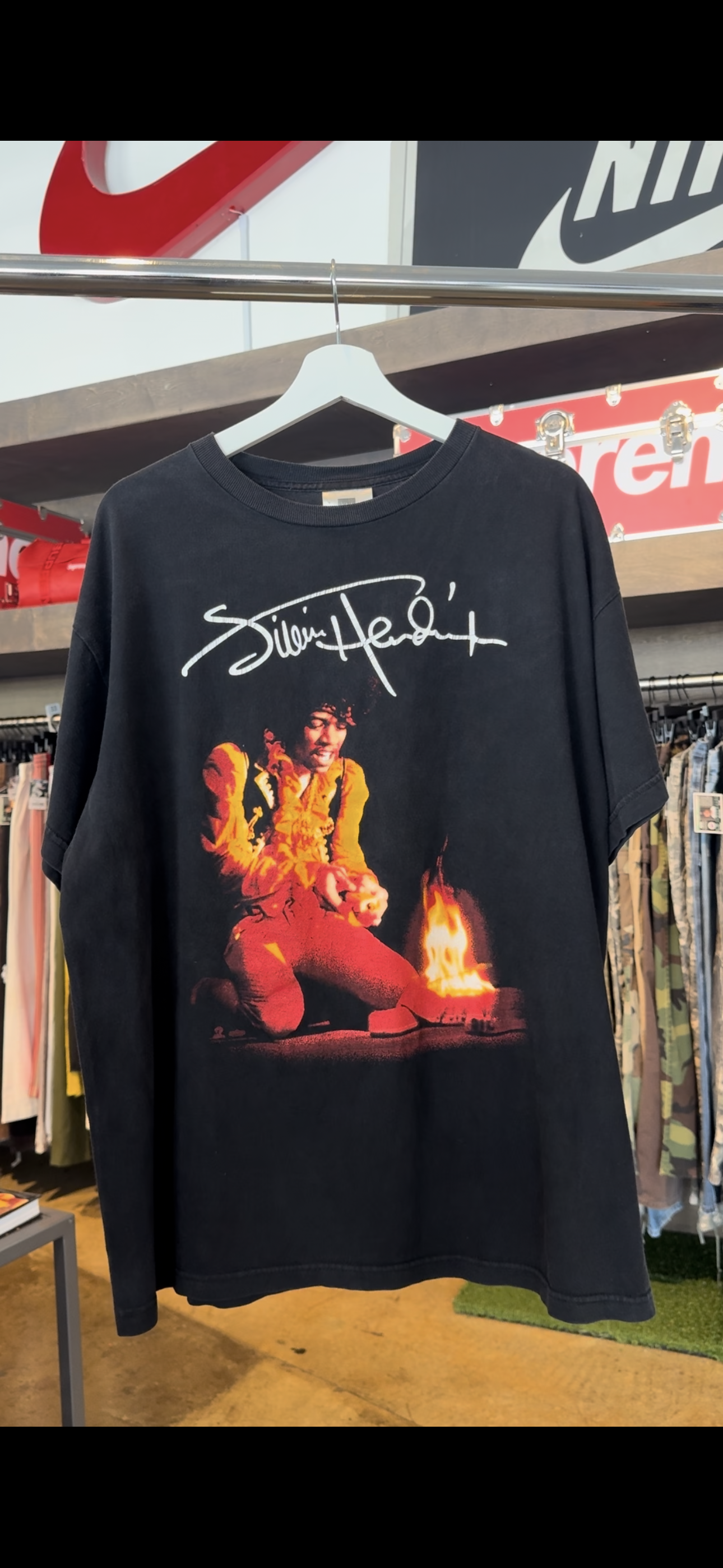 Vtg Jimi Hendrix Band Tee XL