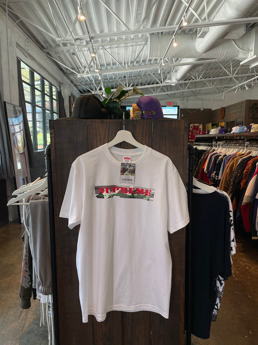Supreme Camo Logo Tee (M) Brand New