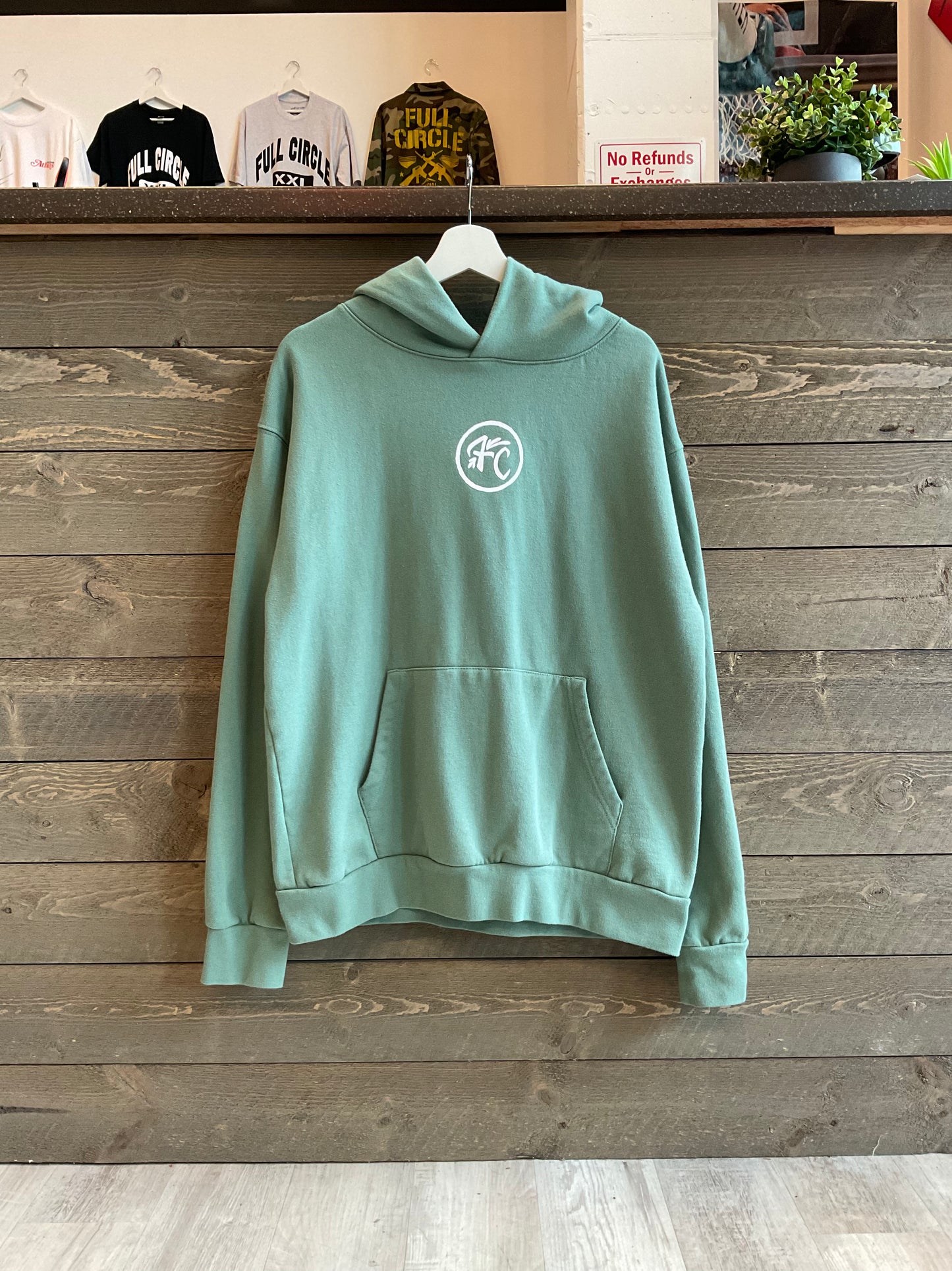 FC Circle Logo Hoodie M Worn