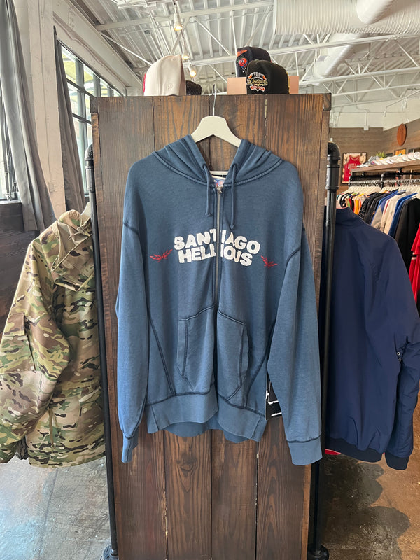 Santiago Hellious Zip Up Hoodie Navy (L)