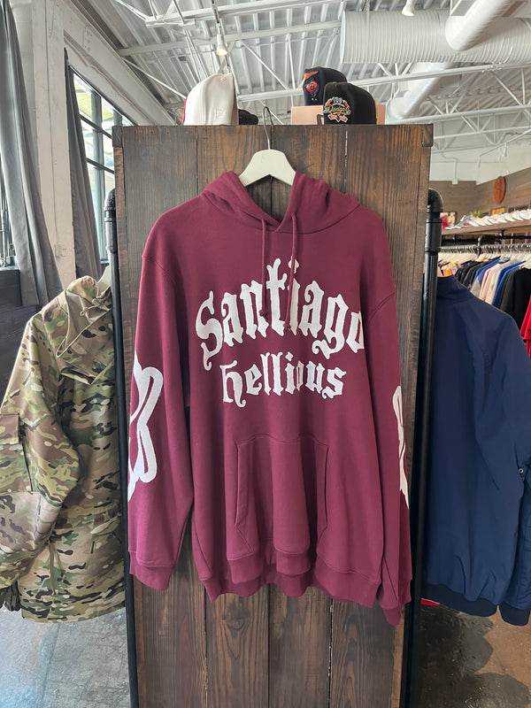 Santiago Hellious Hoodie Maroon (XL)