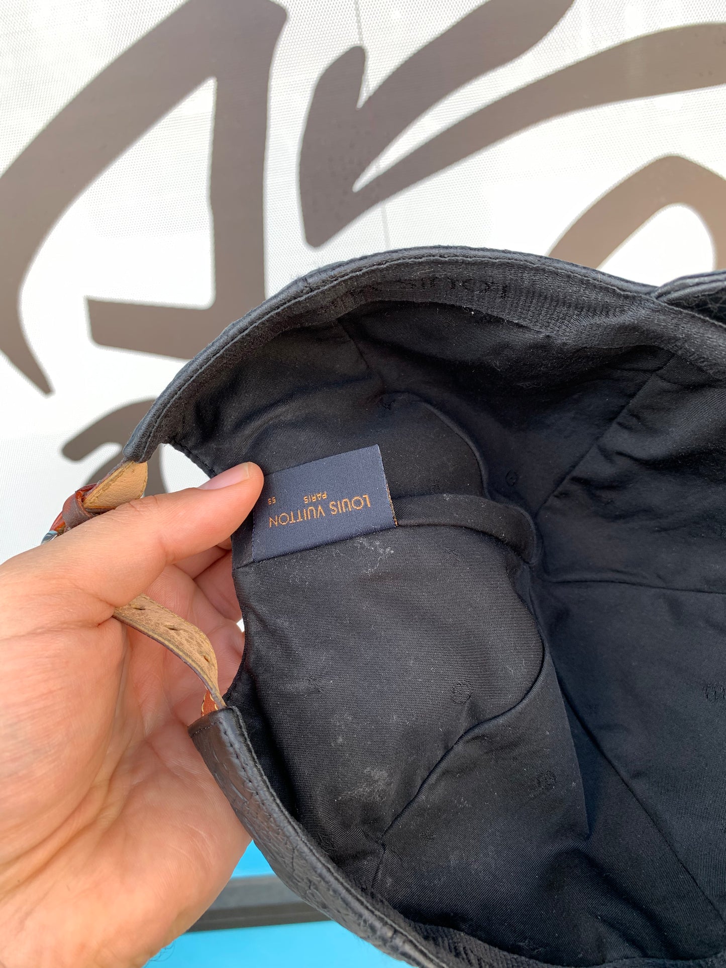 Louis Vuitton Leather Monogram Hat