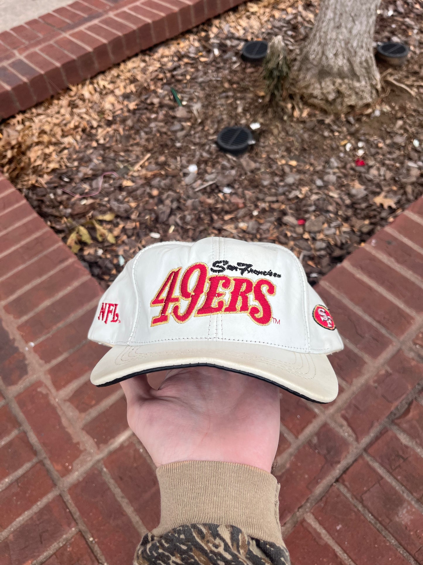 Vintage 49ers Leather Snapback