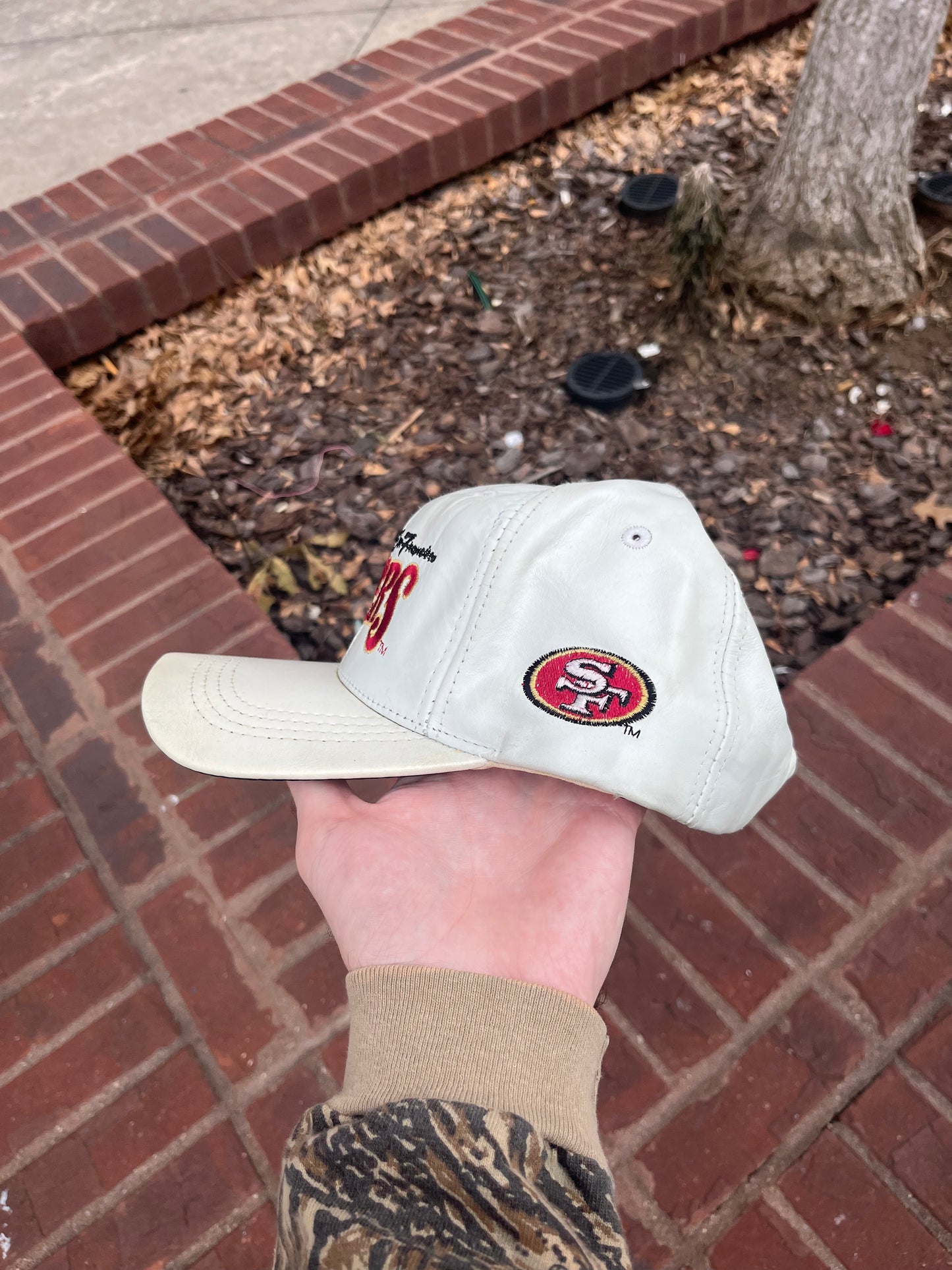 Vintage 49ers Leather Snapback