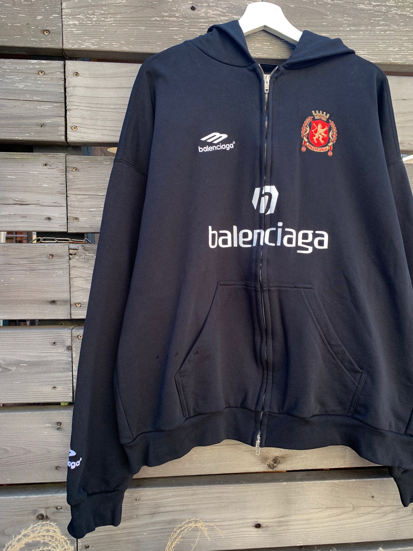 Balenciaga Paris Soccer Zip Hoodie (L)
