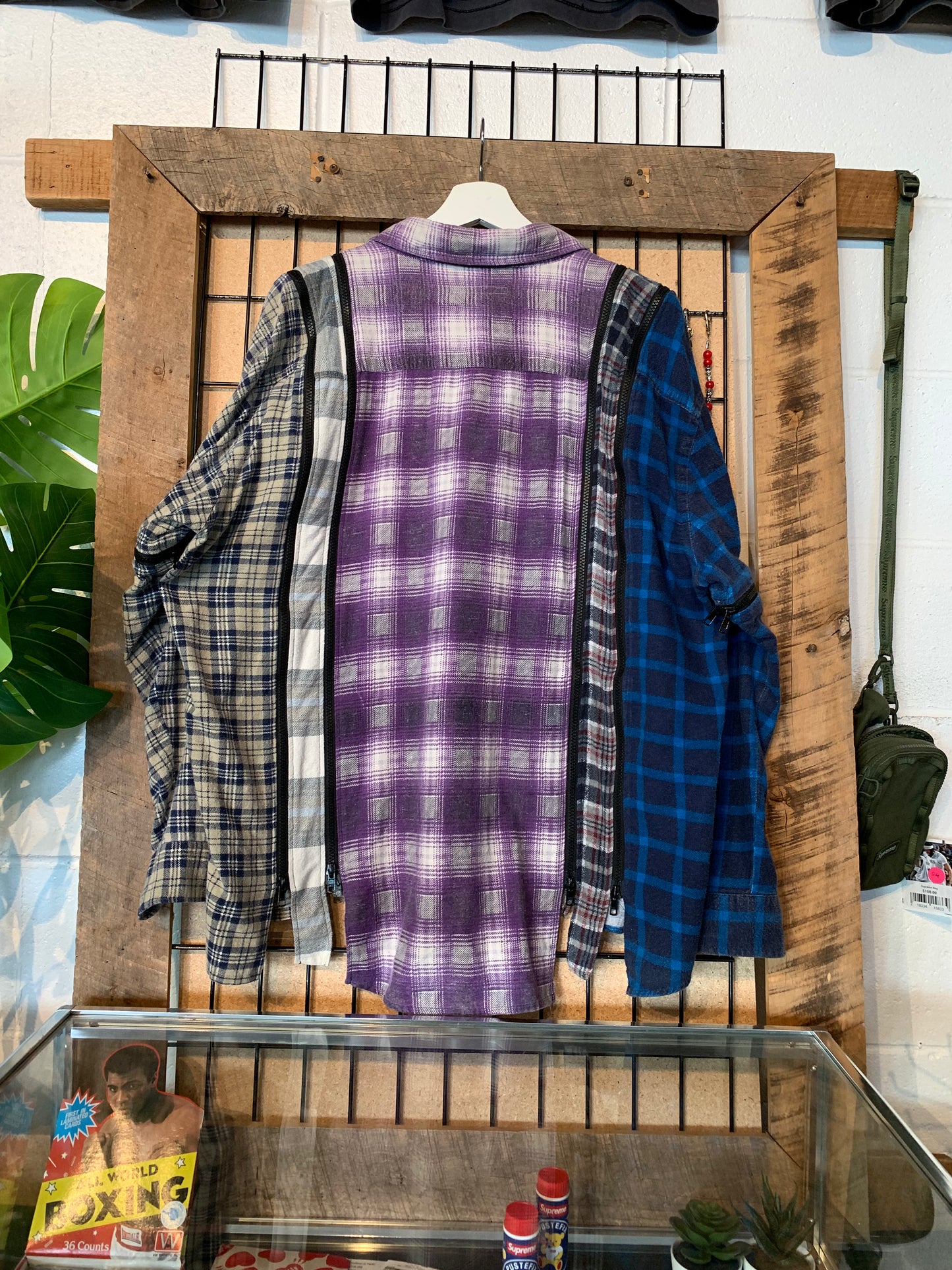 Needles Rebuild Zipper Flannel (XL) Worn