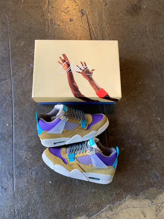 AJ4 Union Moss (9) Lightly Used