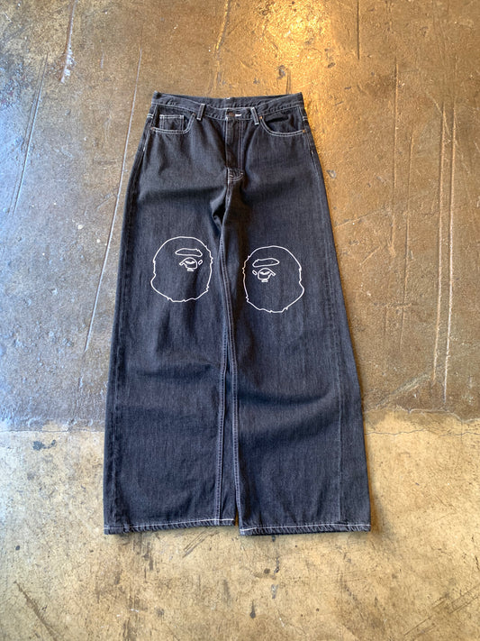 Bape Sta Black Denim (32) Lightly Worn