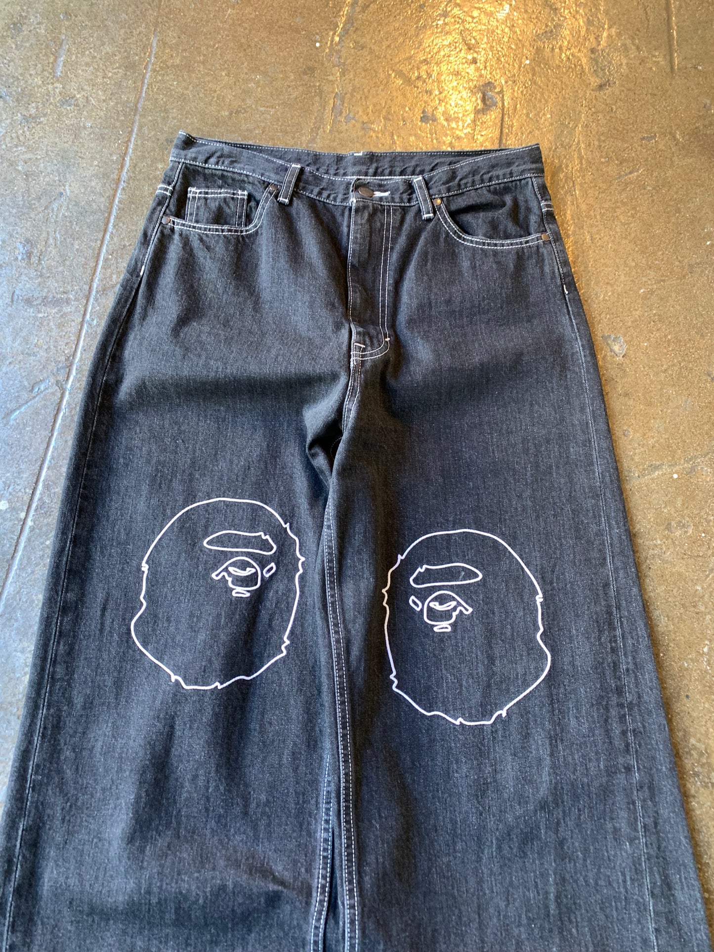 Bape Sta Black Denim (32) Lightly Worn