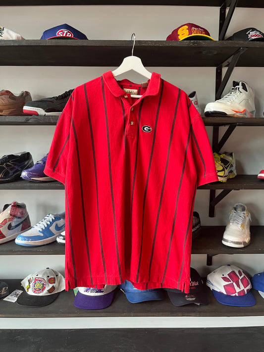 Vintage UGA Striped Polo (XXL)