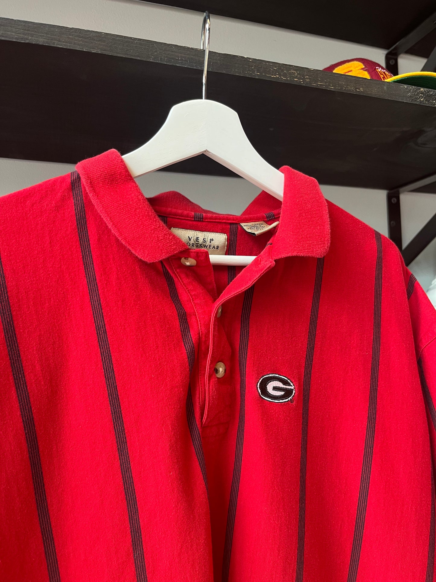 Vintage UGA Striped Polo (XXL)