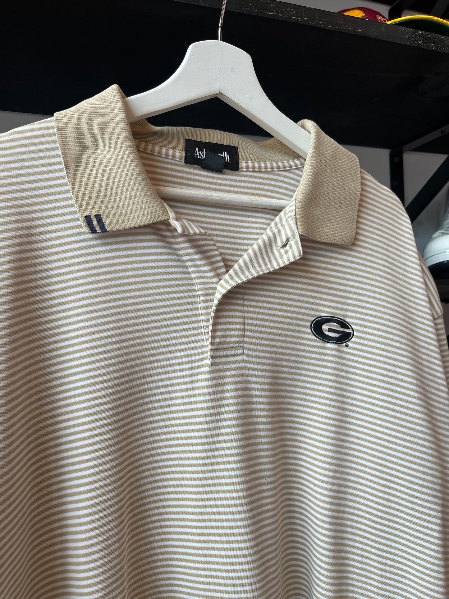 Vintage UGA Striped Polo (XL)