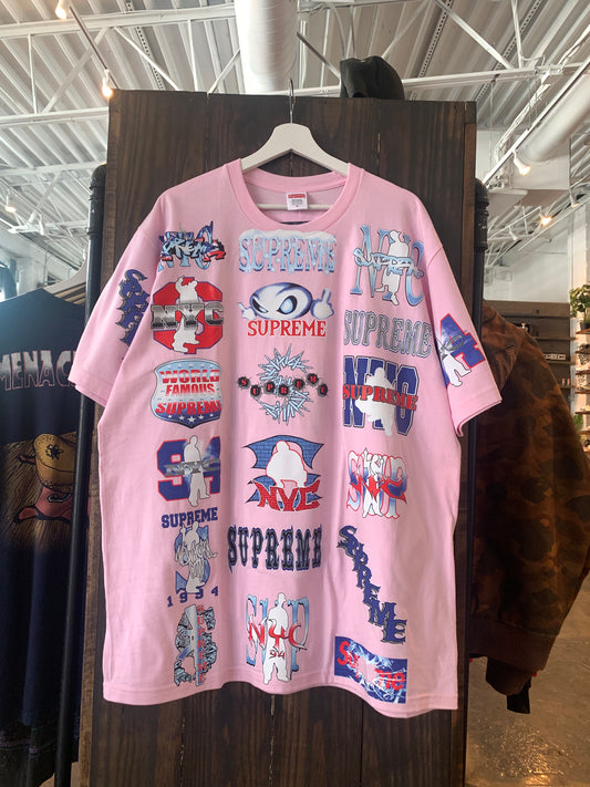 Supreme Flash AOP Tee (L) New