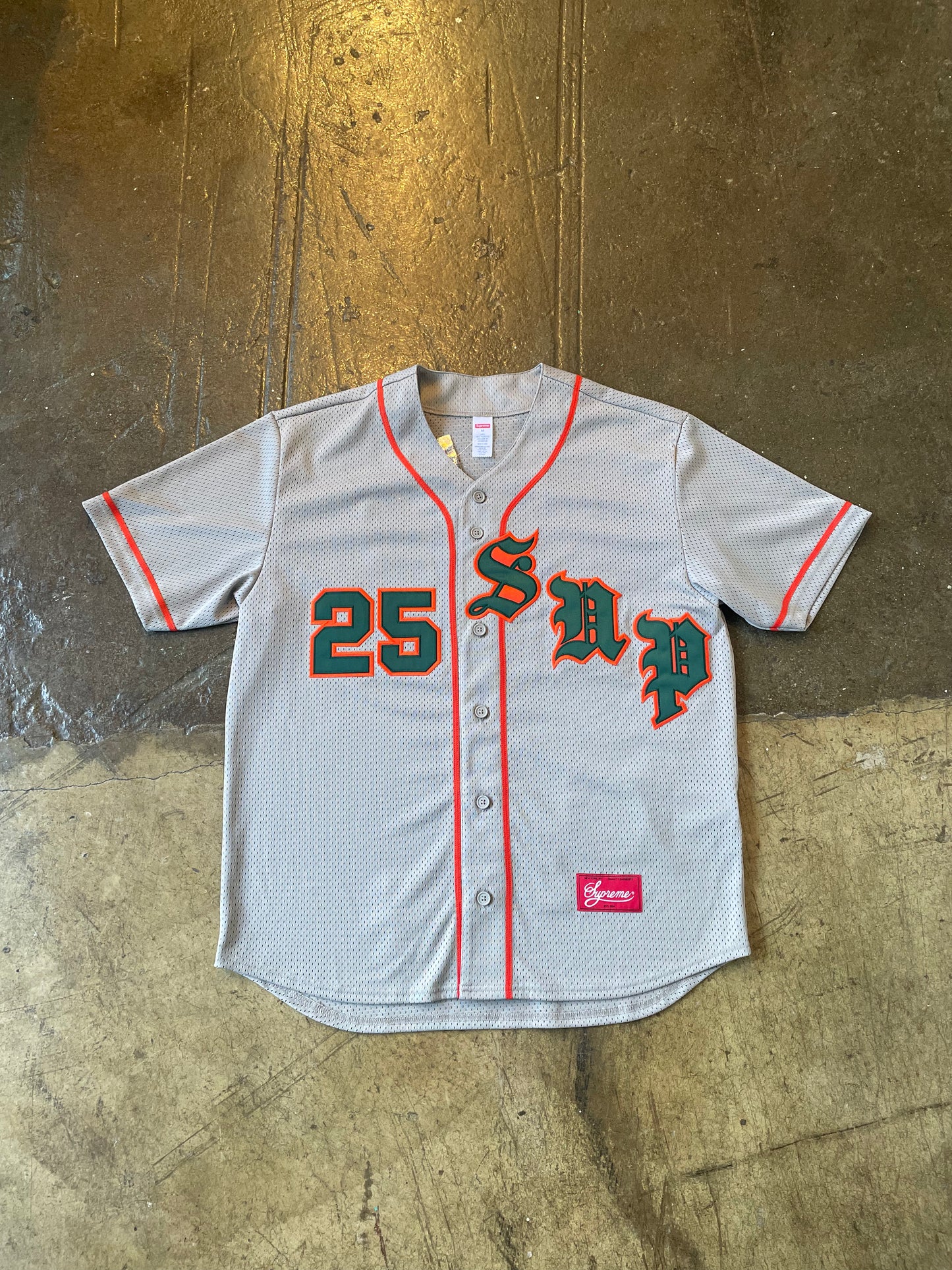 Supreme Baseball Jersey SS25 (M) Brand New