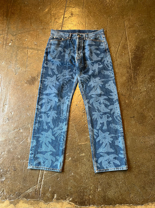 Palm Angels Printed Jeans (36)