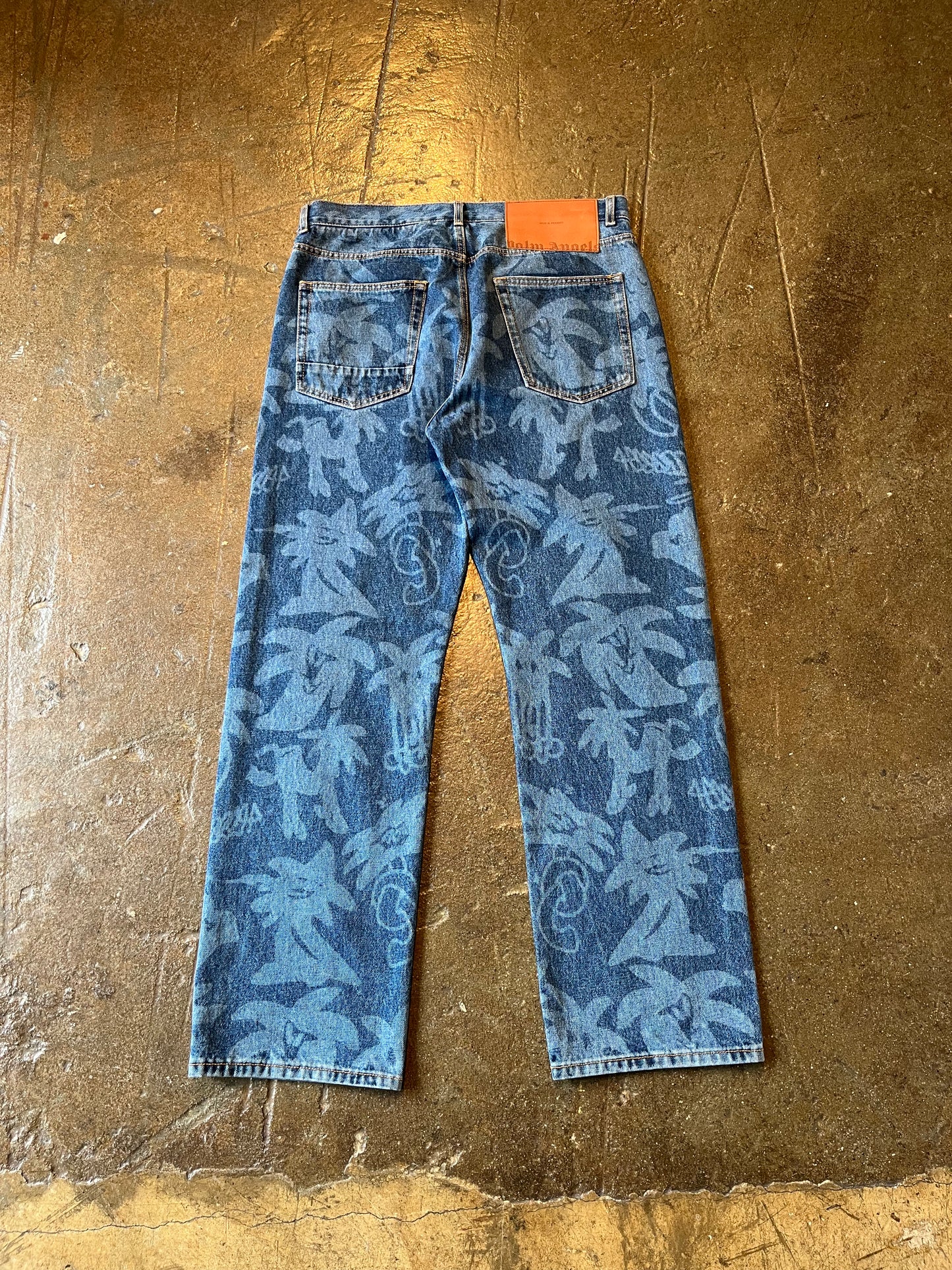 Palm Angels Printed Jeans (36)