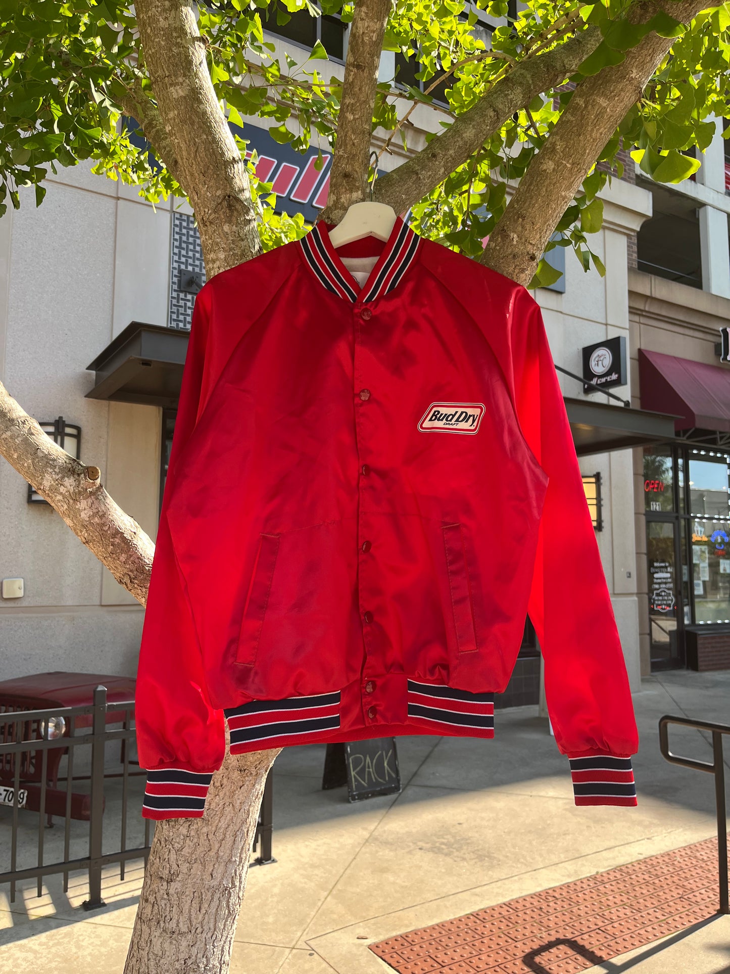 Vintage Bud Dry Satin Jacket (M)