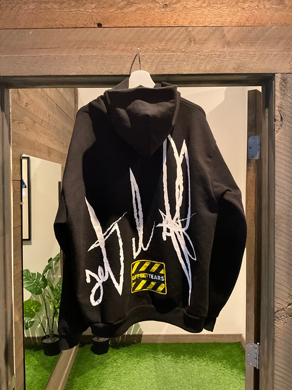 Offset Tears Hoodie (XL) Worn