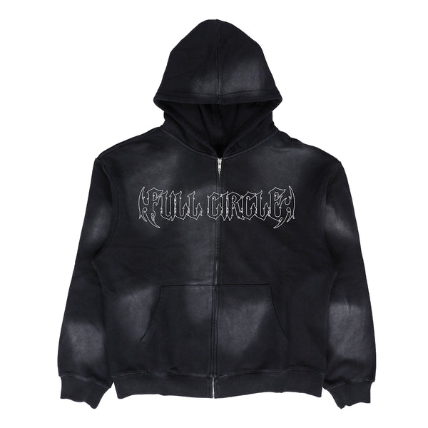 FC Black Sunfade Zip-Up Hoodie